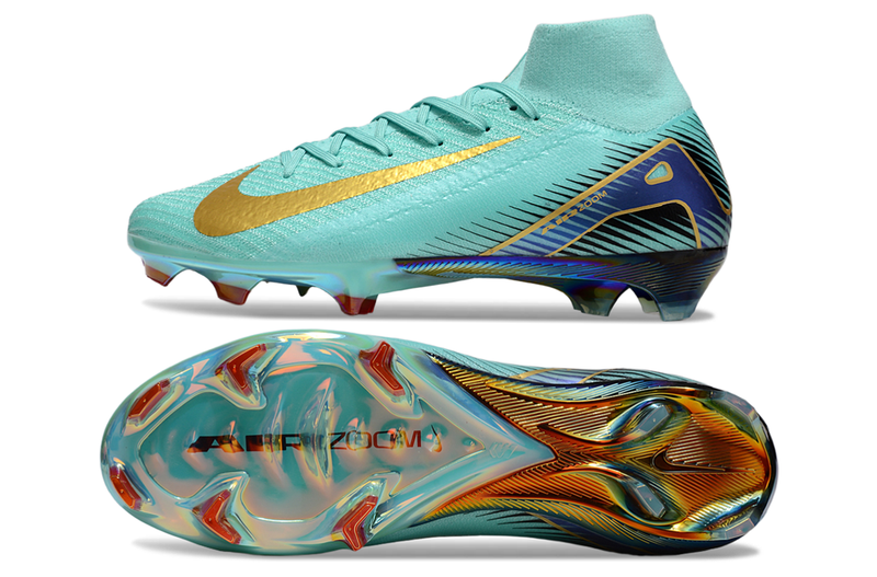 Chuteira Nike Air Zoom Mercurial Superfly 8 Elite FG - Azul