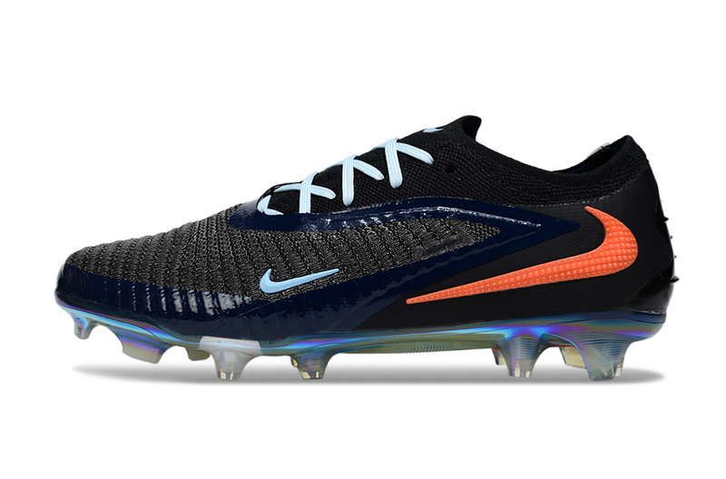 Chuteira Nike Phantom 6 Elite FG - Preta e Laranja