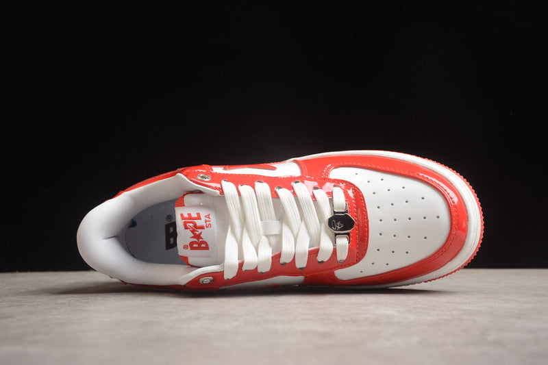 A BATHING APE BAPE STA WHITE/ORANGE