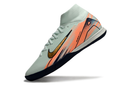 Chuteira Nike Air Zoom Mercurial Superfly 10 Elite  IC - Azul e Laranja