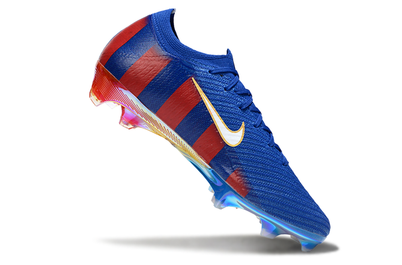 Chuteira Nike Air Zoom Mercurial Vapor 16 Elite Barcelona FG - Azul e Grená