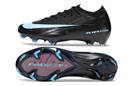 Chuteira Nike AIR Zoom Mercurial Vapor 16 Elite FG - Preta e Azul - Pack Shadow