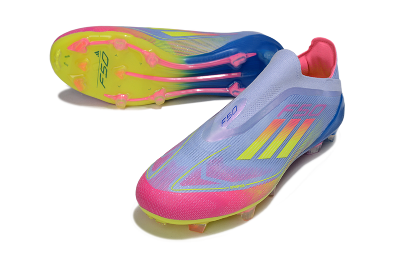 Chuteira Adidas F50 LL FG - Roxa Rosa e Verde
