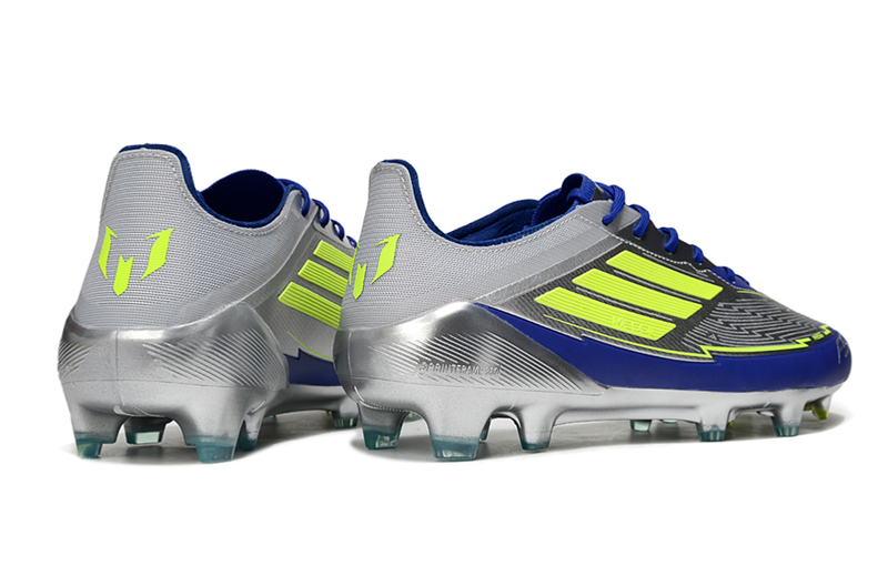 Chuteira Adidas f50 Elite FG - Prata e Azul