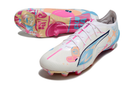 Puma Ultra 5 Ultimate FG - Branca, Azul e Rosa
