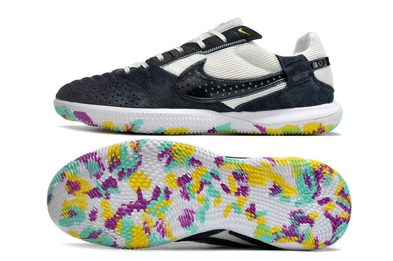 Tênis Futsal Nike Street Gato IC - Branca e Preta