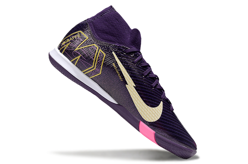 Chuteira Nike Air Zoom Mercurial Superfly 10 Elite Kylian Mbappé  IC - Roxa