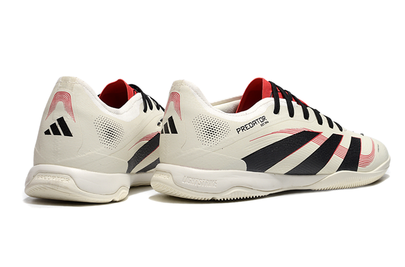 Tênis Futsal Adidas Predator Elite Fold-Over Tongue IC - Begê, Preta e Vermelha