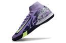 Chuteira Nike Air Zoom Mercurial Superfly 10 Elite  IC - Roxa e Verde