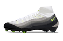 Chuteira Nike Mercurial Superfly 10 Air Max 95 Elite FG - Branca e Preta