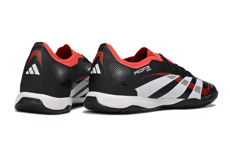 Tênis Futsal Adidas Predator Elite Fold-Over Tongue IC - Preta, Branca e Laranja
