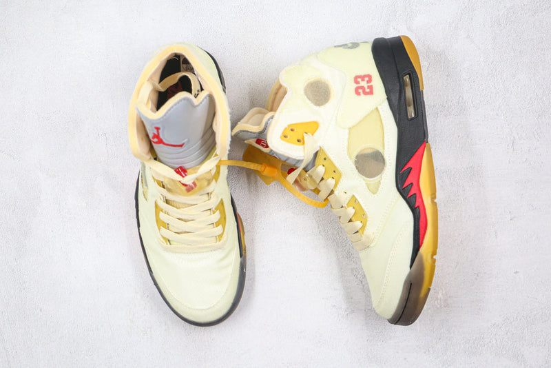 AIR JORDAN 5 X OFF-WHITE SAIL