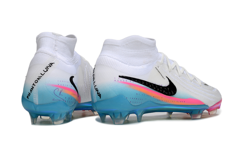 Nike Phantom Luna Elite FG - Branca, Rosa, Laranja e Azul