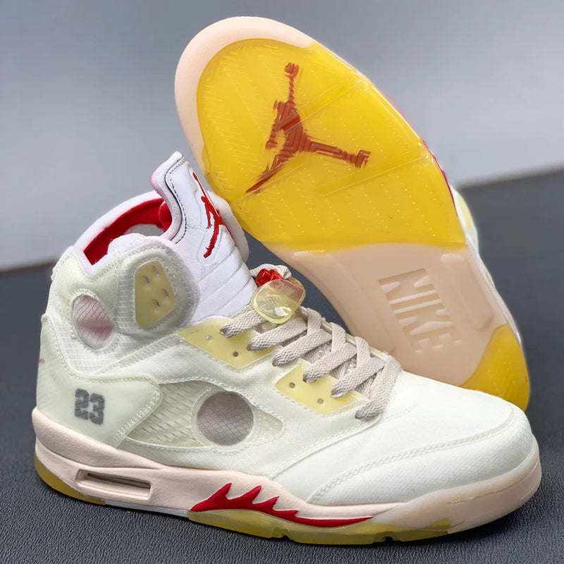 AIR JORDAN 5 OFF-WHITE CREAM
