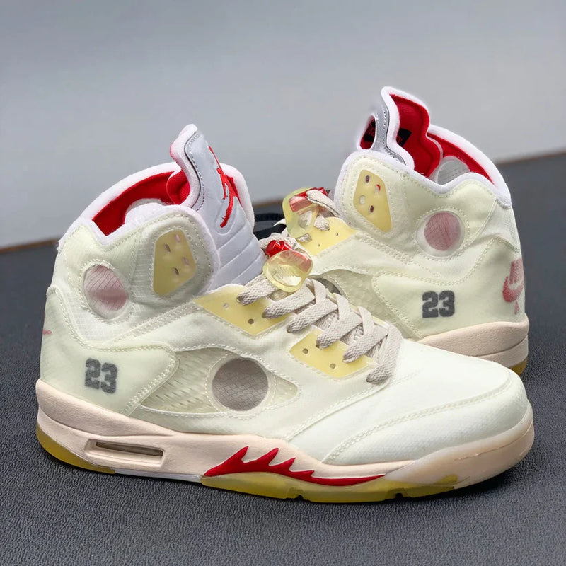 AIR JORDAN 5 OFF-WHITE CREAM