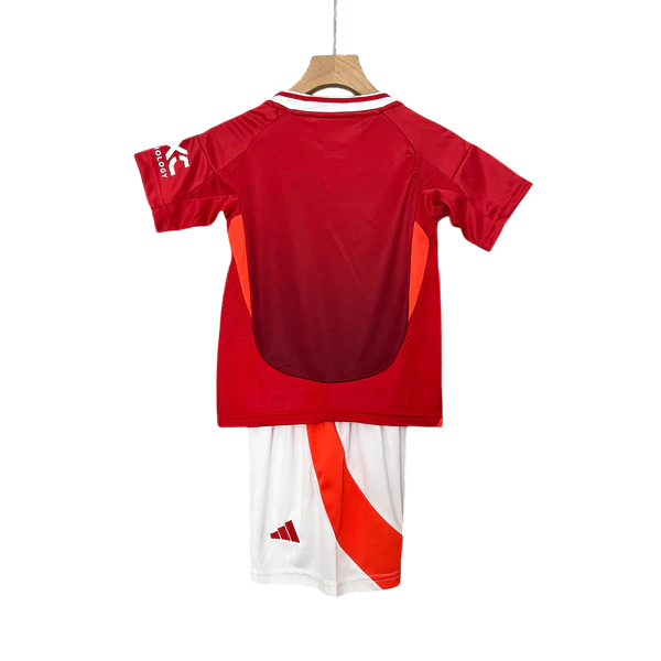 Kit Infantil Manchester United Home 24/25 Lançamento