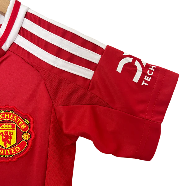 Kit Infantil Manchester United Home 24/25 Lançamento