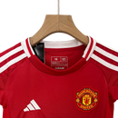 Kit Infantil Manchester United Home 24/25 Lançamento