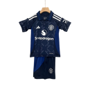 Kit Infantil Manchester United Away 24/25 Lançamento