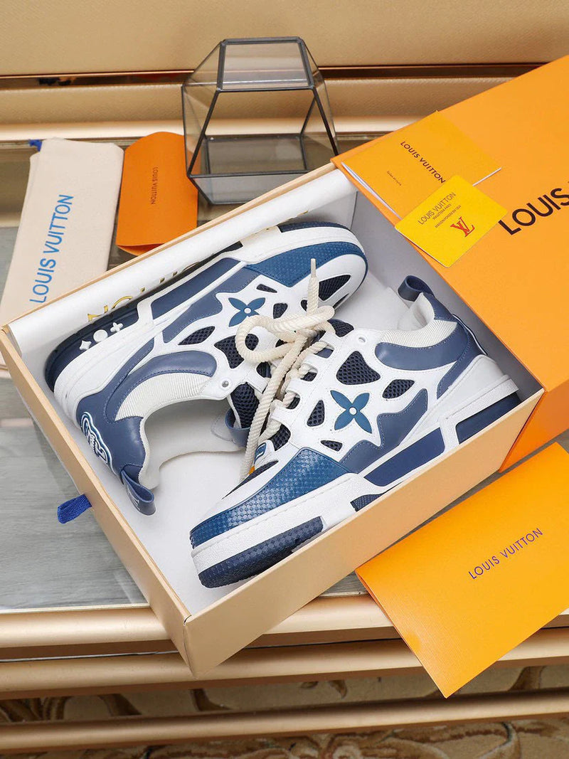 LOUIS VUITTON LV SKATE SNEAKER MARINE WHITE