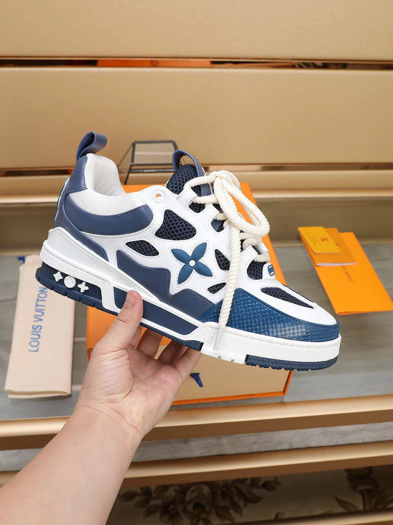 LOUIS VUITTON LV SKATE SNEAKER MARINE WHITE