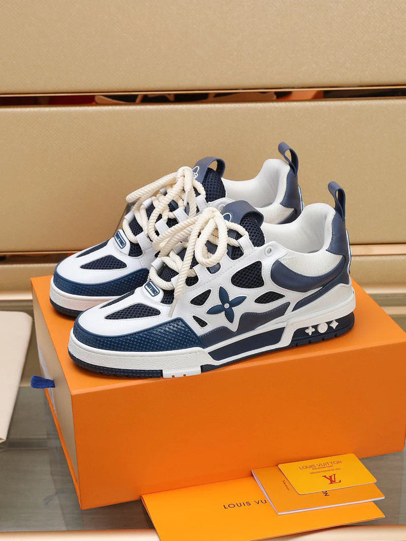 LOUIS VUITTON LV SKATE SNEAKER MARINE WHITE