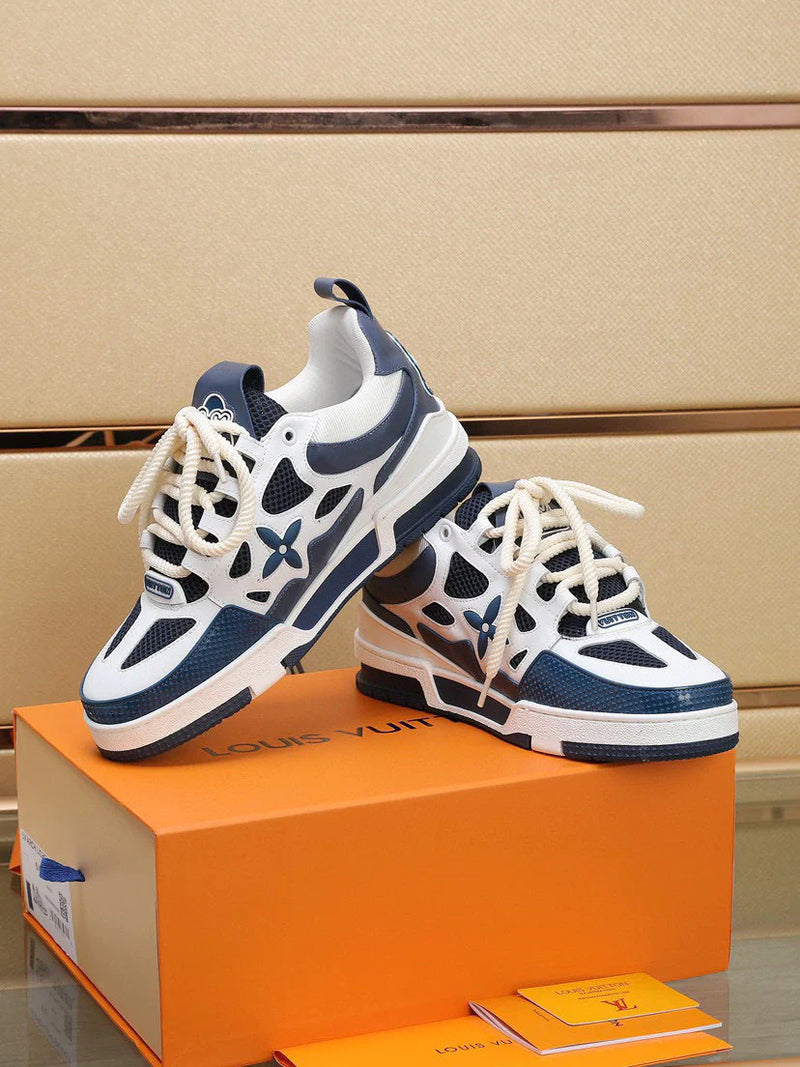 LOUIS VUITTON LV SKATE SNEAKER MARINE WHITE